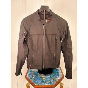 Harley Davidson Women's Textile Riding Jacket Black Softshell Vented Motorcycle